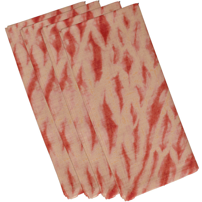 Ensemble de serviettes 4 pièces Grand Ridge Shibori, L 18 po x L 18 po, Violet