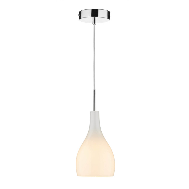 Cremorne 1 - Light Polished Chrome Teardrop Pendant