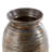 Alexander Bamboo Wood Textured Brown Decorative Vase with Lacquer