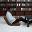 Fauteuil de sol avec dossier, ajustable et pliable, idéal pour la méditation, la lecture, les jeux vidéo et le yoga. Coussin épais. Couleur : brun café.-1453363881