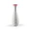 White/Red 7.09" Porcelain Table Vase