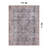 Labarbera Machine Washable Charcoal/Red Non-Slip Backing Area Rug-1362415543