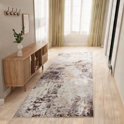 Paintings and Wall Art with Mixed Brown Chenille for Bedroom and Living Room, 28.4 x 18.9 x 0.1 in