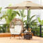 Chaise de patio en rotin en PEHD Cynthie-731020195