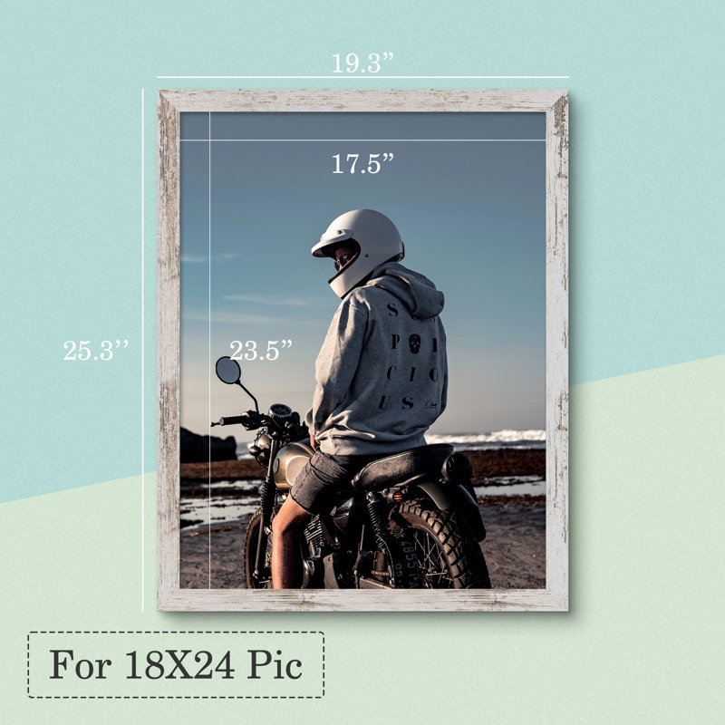 Matte Picture Frame, White, 18" x 24"