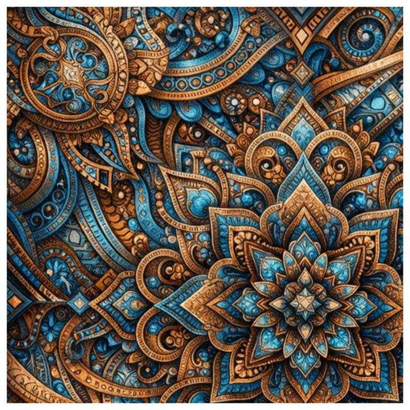 Intricate Mandala Pattern Blankets, 50in W x 60in H