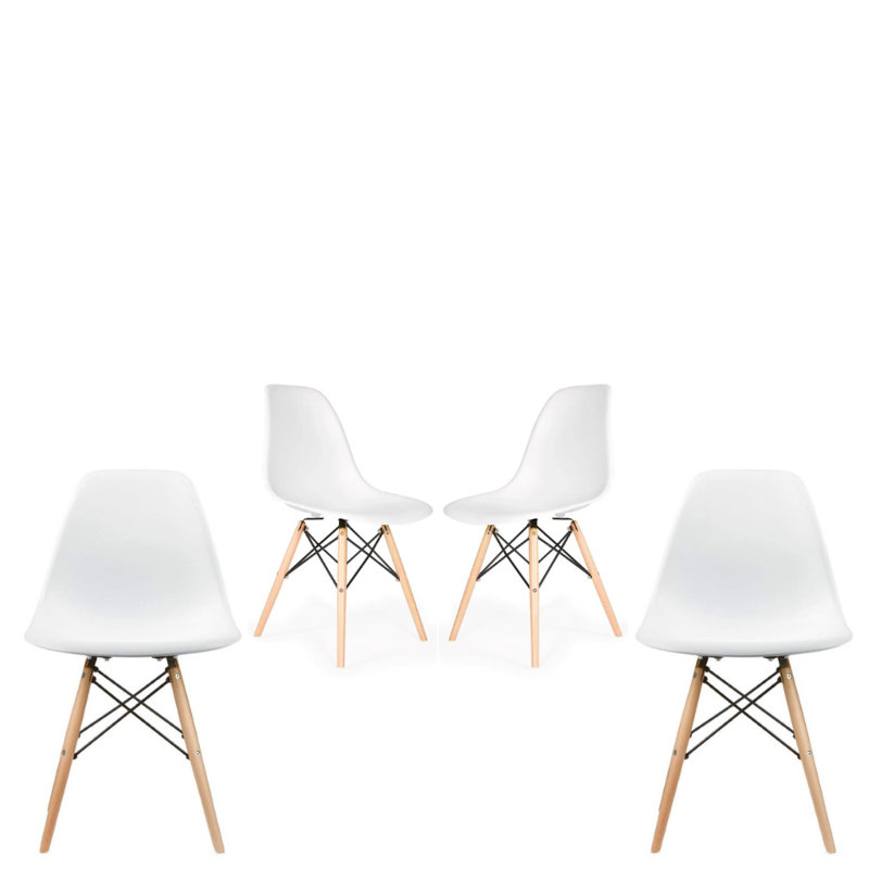 Chaise Percell, Blanc