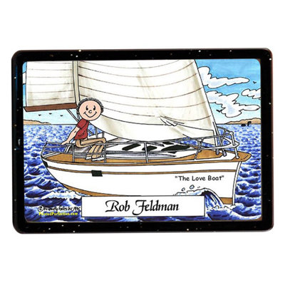 Personalized Sailing - Male Acrylic Magnet - Great Gift!