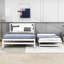 Lit plateforme double en bois avec lit gigogne-1738374745