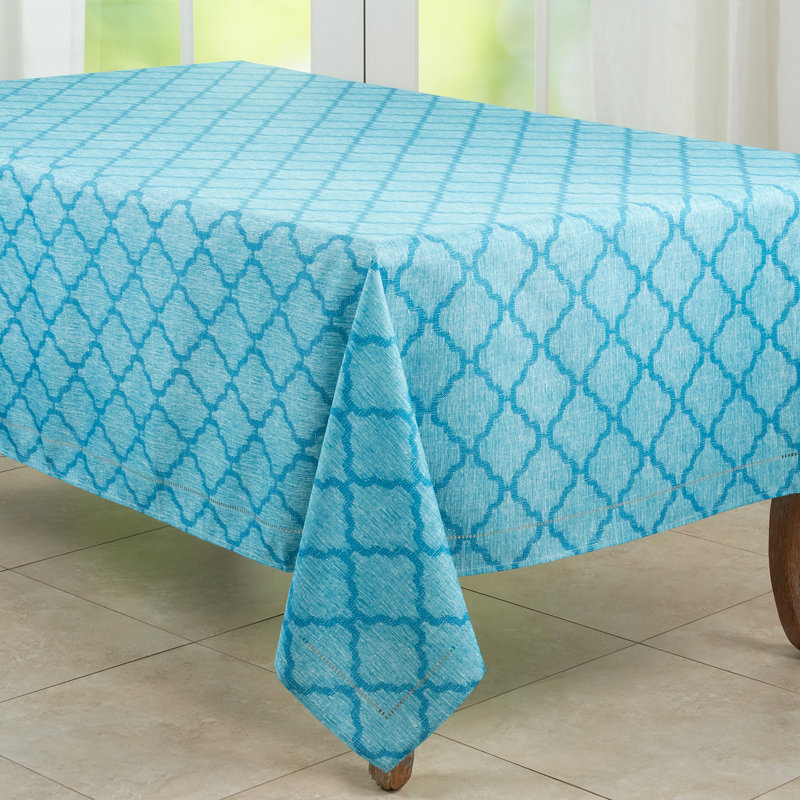 Tablecloth, 120" x 65", Turquoise