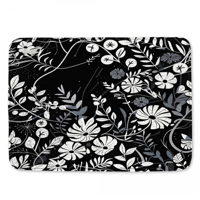 Tapis de bain floral Boho