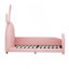 Charmant lit plateforme tapissier en forme de lapin pour chambre de fille-1251725065