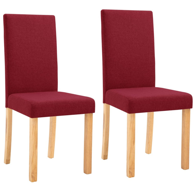 Dining Chairs Side Chair with Solid Wood Legs for Home Kitchen, Wine Red