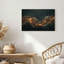"Gallery Wrap", art mural sur toile pour le salon, la chambre à coucher, le bureau ou le vestibule - décoration murale décorative avec vagues dorées-129301181-129301183