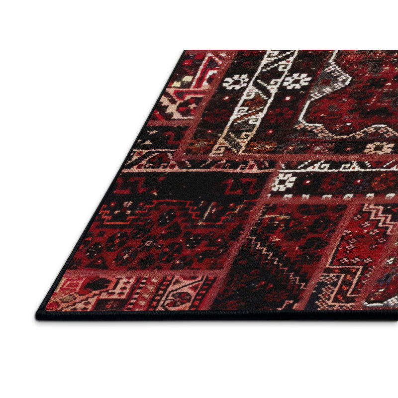 Tapis abstrait à motif abstrait moderne, Rectangle de 5 pi x 8 pi