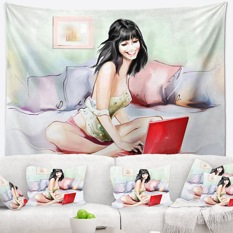 Polyester Tapestry, 50" H x 60" W