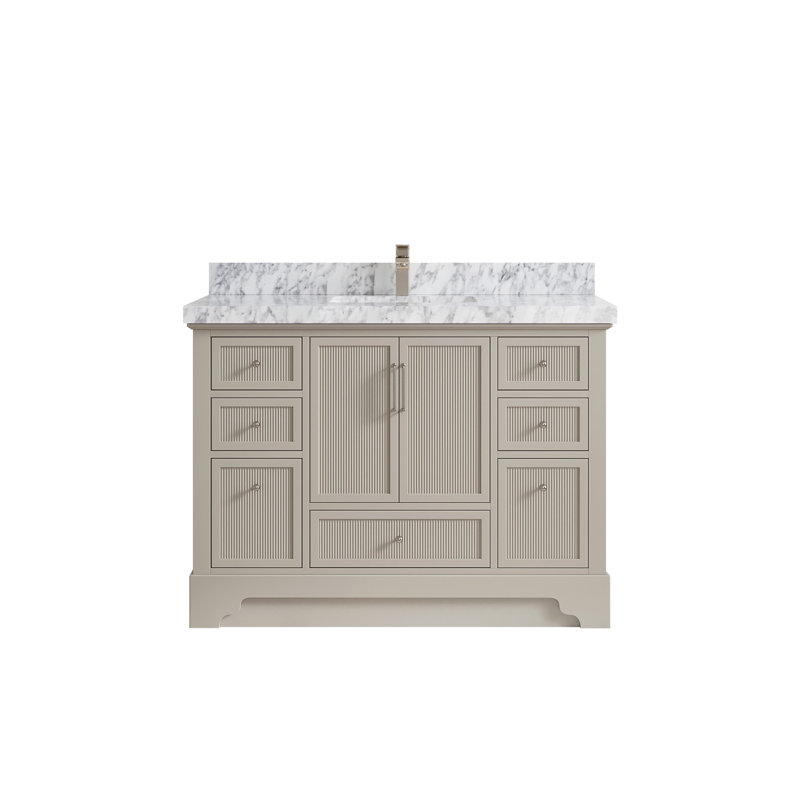 Ensemble de meuble-lavabo simple 48 po avec plateau Alys