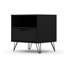 Table de chevet Mid-Century moderne en noir-807444238
