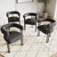 Mahjabi Upholstered Dining  Arm Chairs-964387339