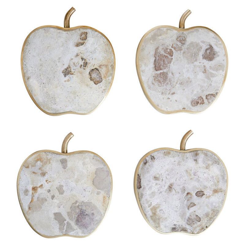 Organico Marble 4 Piece Coaster Set