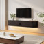 Meuble télé flottant avec lumières RVB, tablette télé murale-1450539024-1450539030