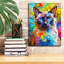 «The Focused Siamese» par Dean Russo, art mural sur toile-21377679