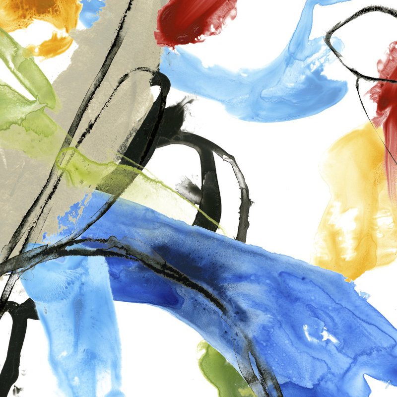 Reproduction d’art sur toile tendue « formulation iv » par june erica, H 54 po x l 54 po x P 1,5 po