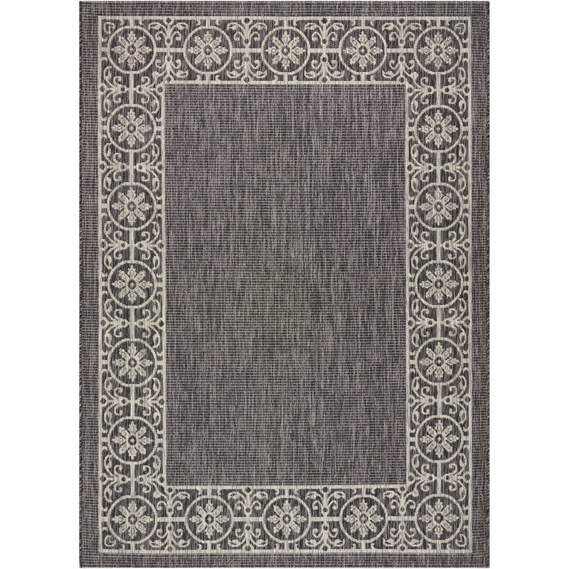 Girst Southwestern Indoor / Outdoor Rug, Rectangle 3'6" x 5'6"