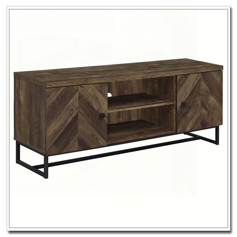 Chase Rustic Oak 2-Door TV console