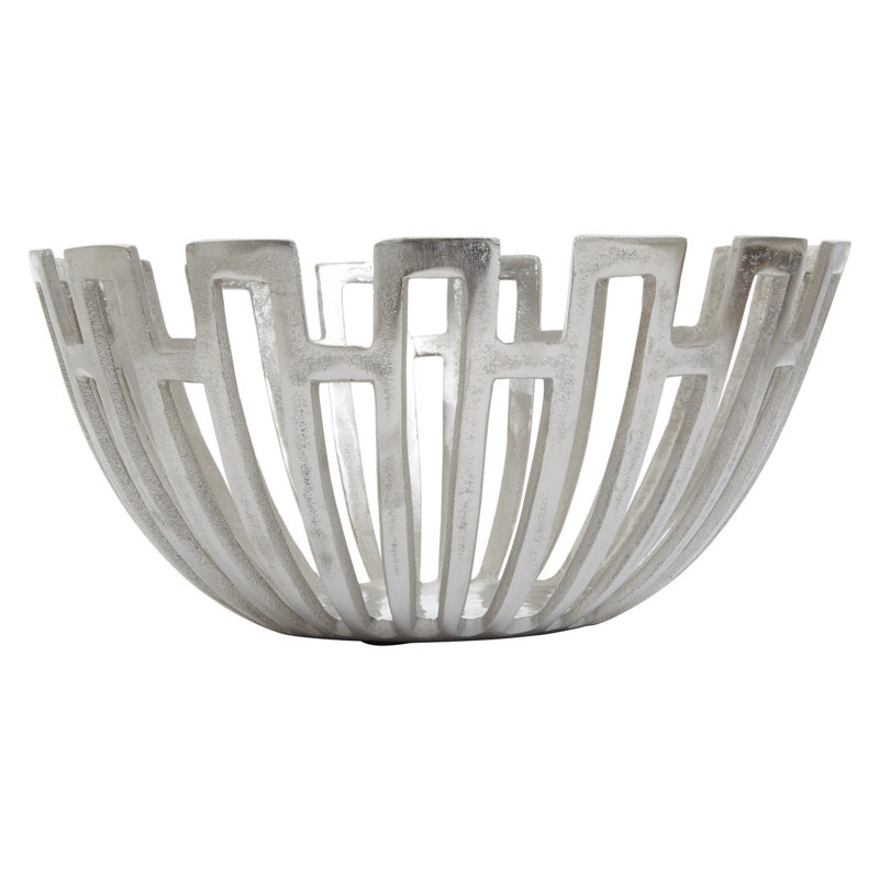 Laskey Aluminum Decorative Bowl, 24cm H x 43cm W x 43cm D