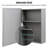 Bornier 20'' W 26'' H Surface Framed Medicine Cabinet Mirror 2 Adjustable
