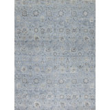Avant Hand Knotted Area Rug in Happening Sky Blue