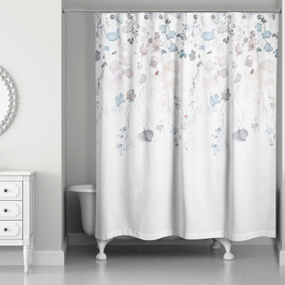 Reva Floral Single Shower Curtain