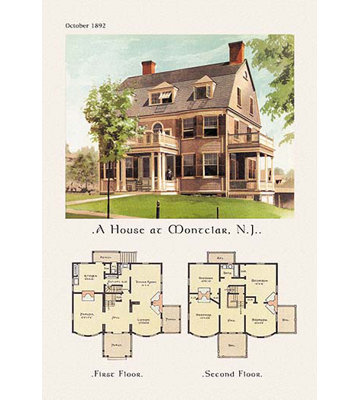 House at Montclair, New Jersey Graphic Art