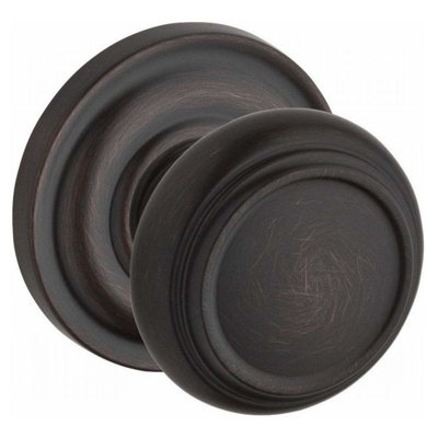 Traditional Single Dummy Door Knob with Traditional Round Rose