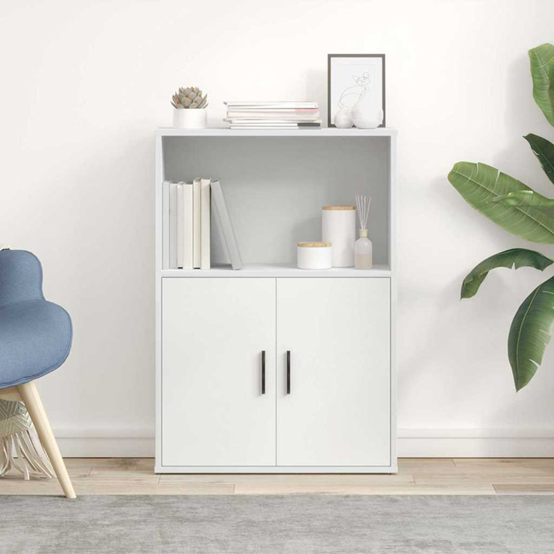 Shevetta 85cm H x 60cm W Bookcase, White