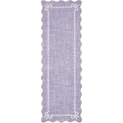Tapis lavables à arc festonné pour chambre de bébé et couloir