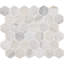 Carreau de mosaïque en marbre poli 12 po x 12 po Angora Auralie