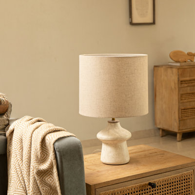 Lampe de jour en terre cuite avec abat-jour - Lampe décorative veilleuse pour la chambre à coucher, la maison et l'éclairage