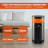 Space Heater,1500W Compact Ceramic Heater With Foldable Handle, 360-Degree Heating For Efficient And Portable Warmth