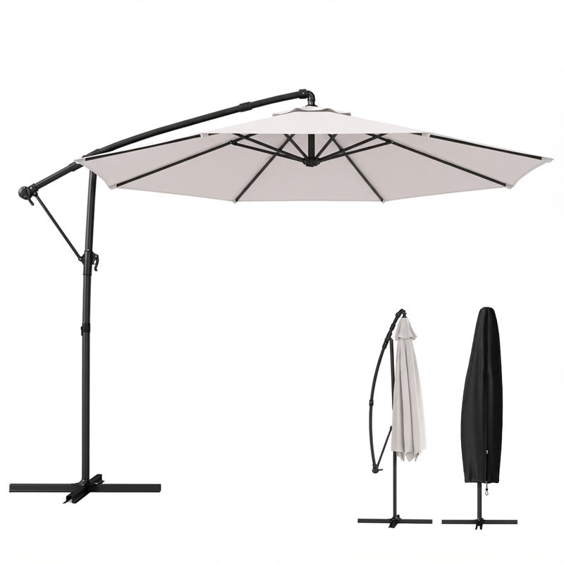 297cm Cantilever Parasol, Cream