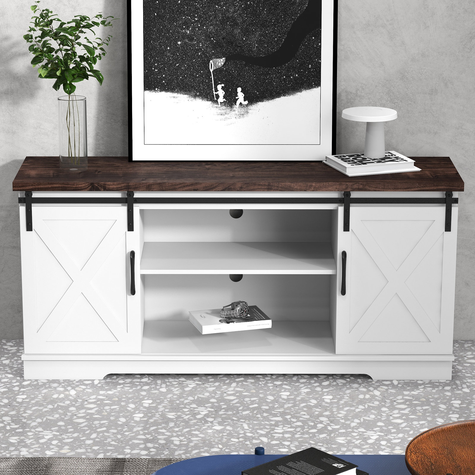 Gracie Oaks Korlan 59'' Media Console | Wayfair