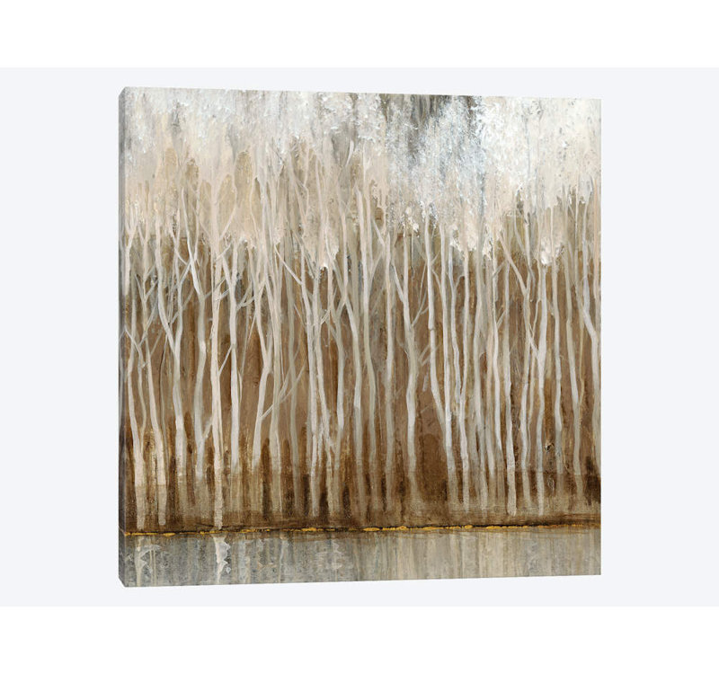 « whispering trees ii », impression sur toile, H 12 po x l 12 po x P 0,75 po, Toile tendue, Pas de tapis