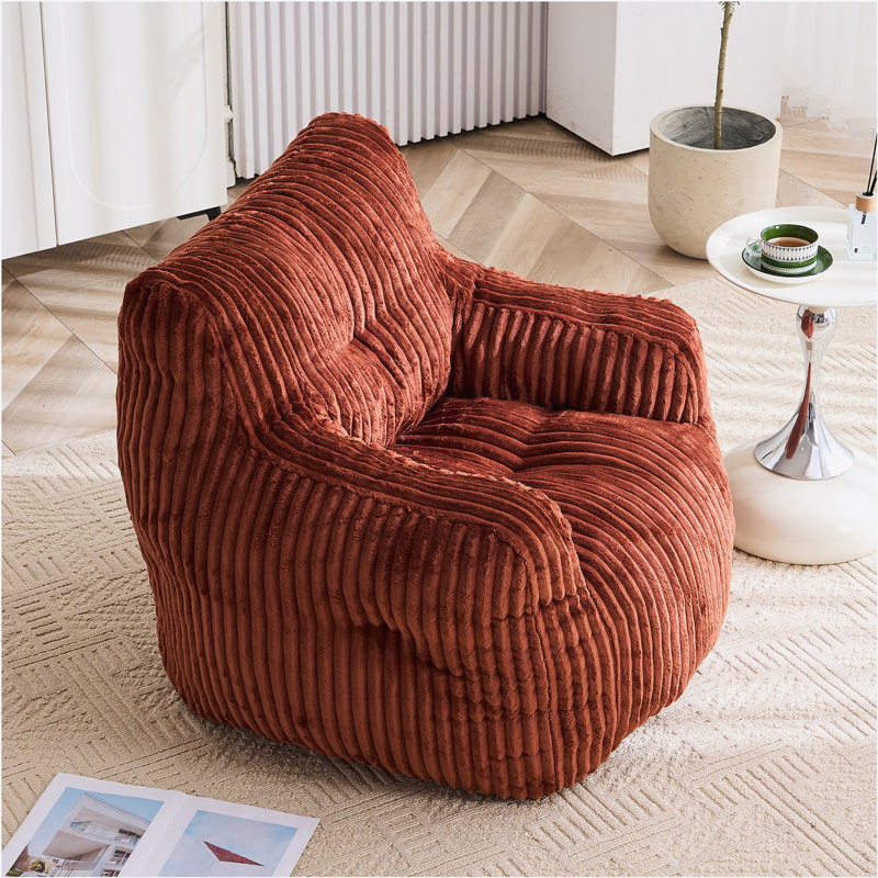 Fauteuil demi-tonneau pivotant avec anneau en métal thermolaqué, Tissu gris foncé, Velours côtelé rouge
