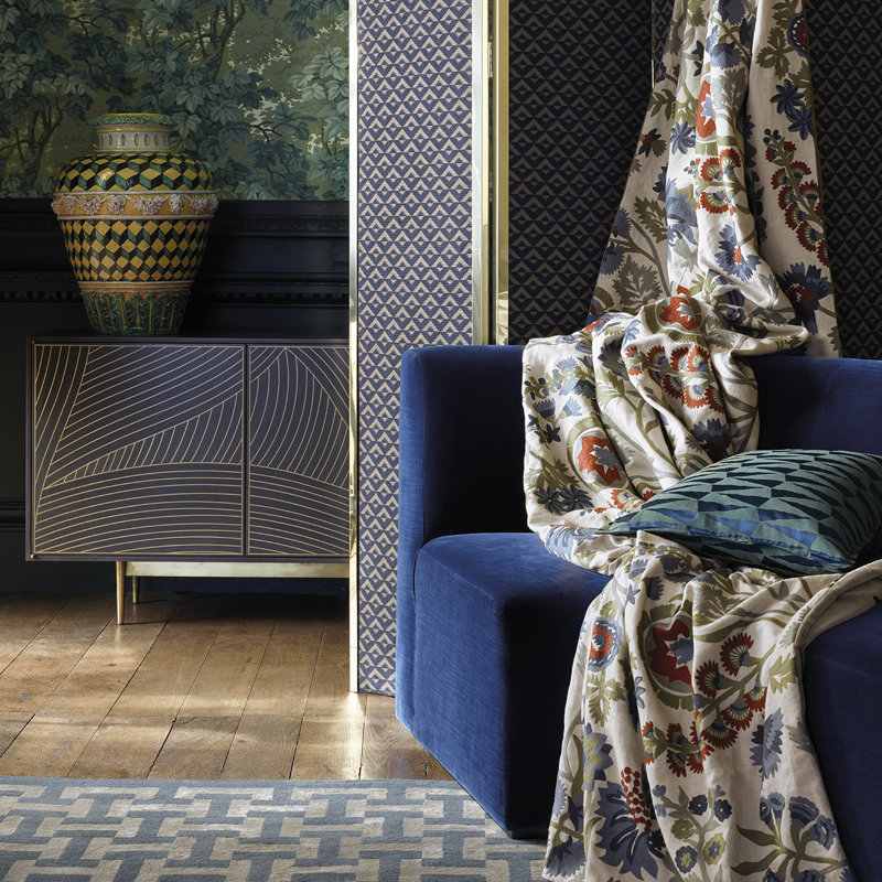 Hardwick Crewel Fabric, Fossil