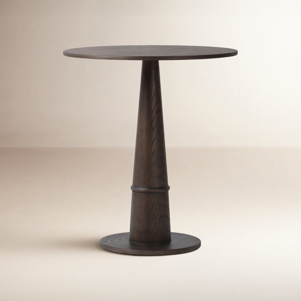 Beverly 32" Oak Dining Table, Brown Oak Veneer, 36.5" H x 32" L x 32" W