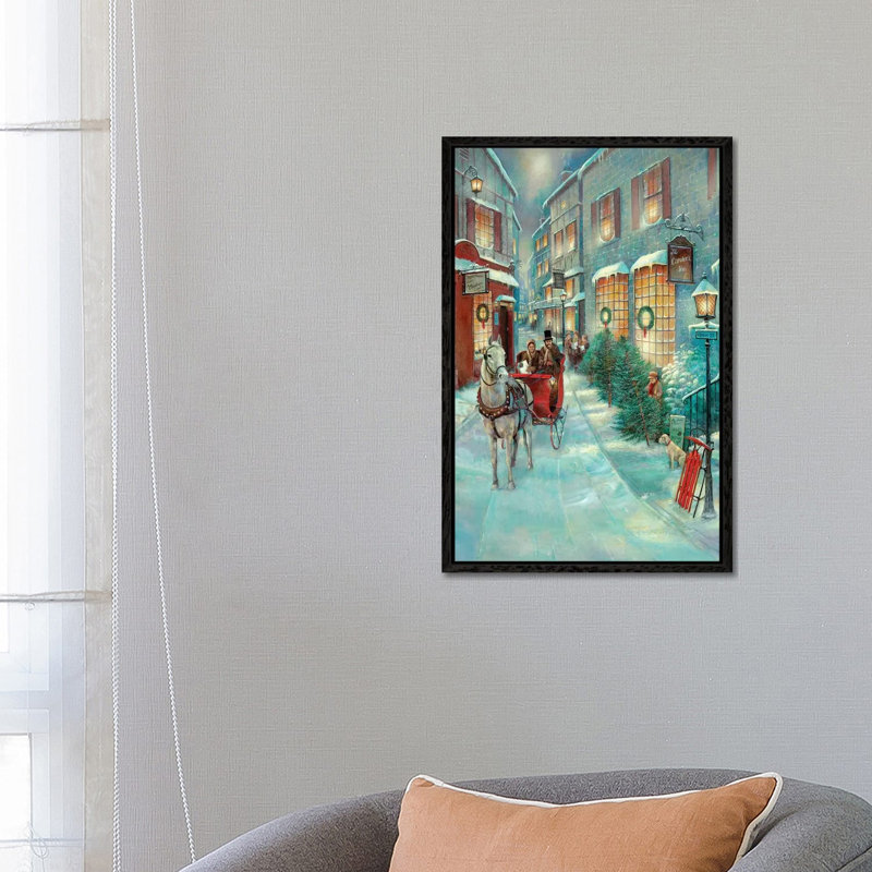 Christmas Memories by Ruane Manning - Gallery-Wrapped Canvas Giclée on Canvas, Black Framed, 66.04 cm H x 45.72 cm W