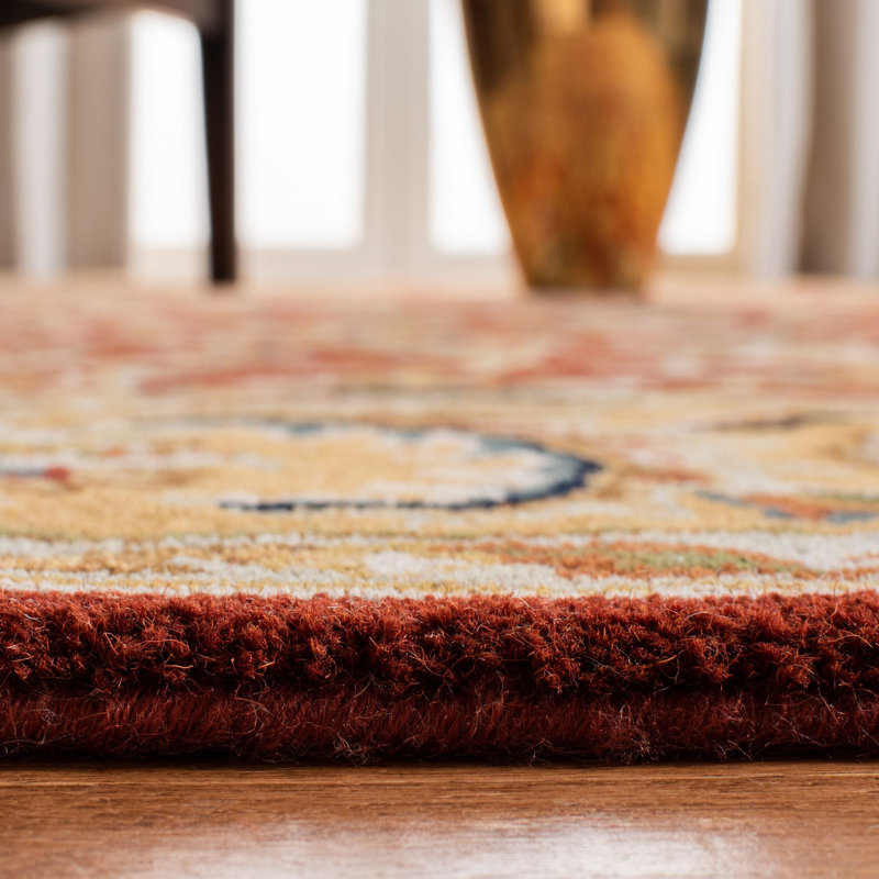 Alger Hand Tufted Wool Oriental Rug, Rectangle 6' x 9'