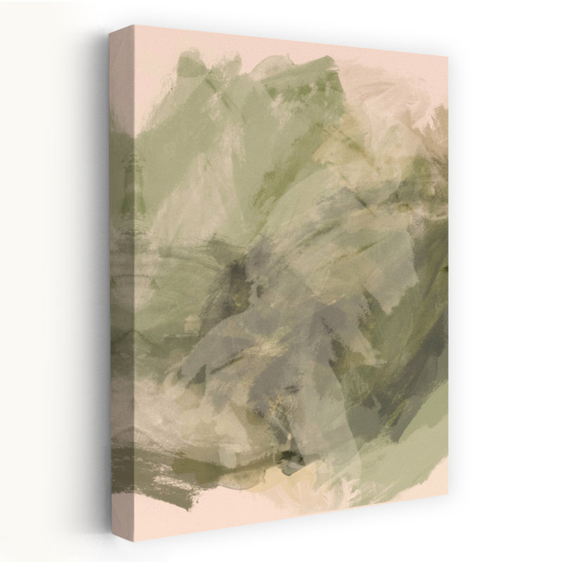 «Earthy Green Abstract Abstract Modern Organic Wall Art Print», 18" H x 12" W