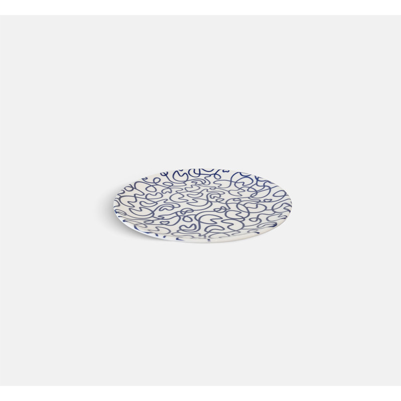 Ovelia Bowl, Geometric Shapes, Navy